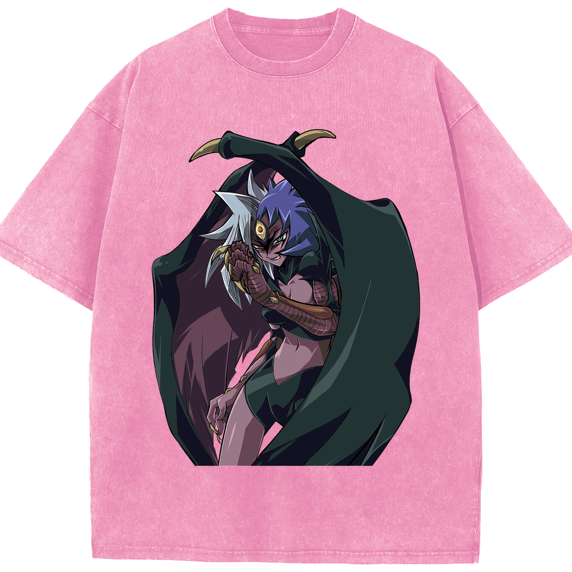 （画像用） 遊☆戯☆王 Yu-Gi-Oh! 綿100% ヴィンテージ風 半袖Tシャツ（フロントプリント）